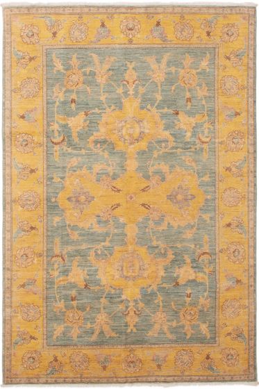 Pakistani Peshawar Oushak 6'10" x 8'10" Hand-knotted Wool Rug 