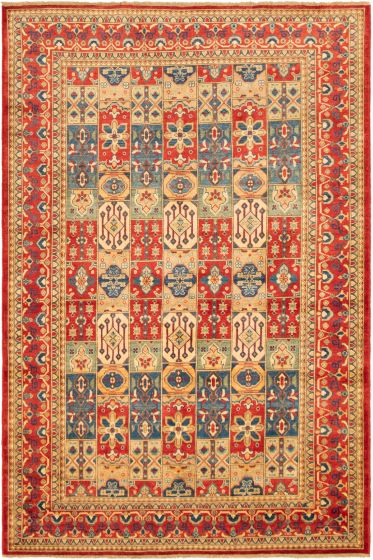 Afghan Finest Ghazni 6'6" x 9'10" Hand-knotted Wool Rug 