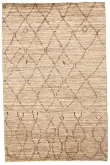 Pakistani Marrakech 6'0" x 9'2" Hand-knotted Wool Rug 