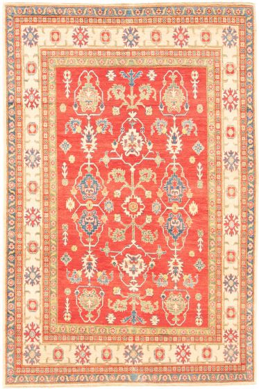Afghan Finest Ghazni 6'2" x 9'4" Hand-knotted Wool Rug 
