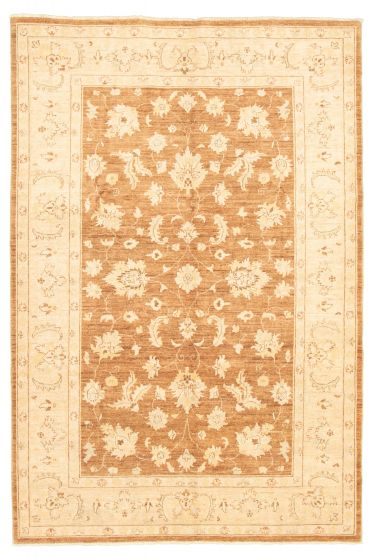 Pakistani Peshawar Oushak 6'0" x 8'10" Hand-knotted Wool Rug 