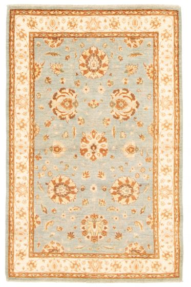 Afghan Chobi Finest 4'1" x 6'4" Hand-knotted Wool Rug 