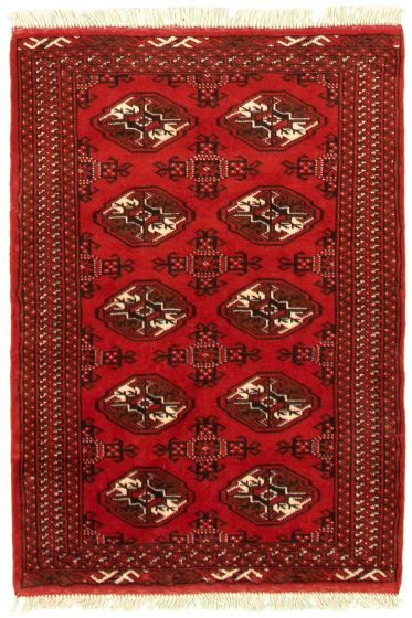 Turkmenistan Turkman 3'3" x 4'11" Hand-knotted Wool Rug 