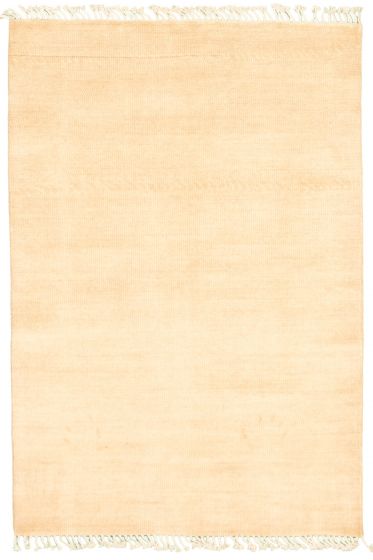 Pakistani Pak Finest Gabbeh 4'1" x 6'3" Hand-knotted Wool Rug 