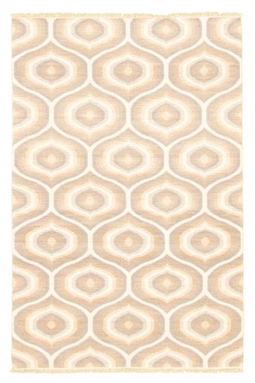 Turkish Ankara FW 4'11" x 7'3" Flat-Weave Wool Kilim 