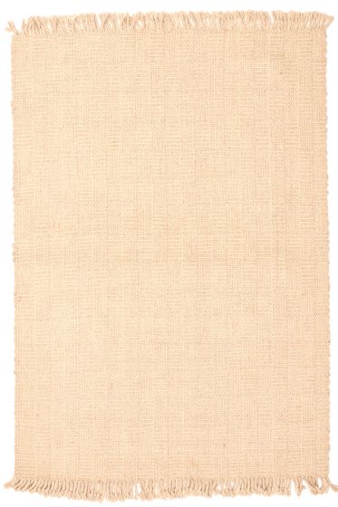 Indian Sienna 5'2" x 7'6" Hand Tufted Wool Rug 