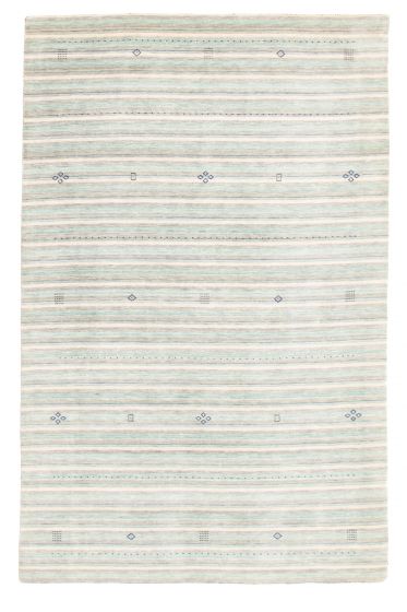 Indo Gabbeh 6'7" x 9'10" Hand Loomed Wool Rug 