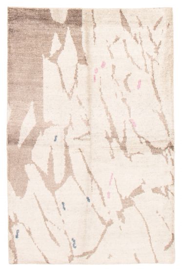 Indian Tangier 5'0" x 7'9" Hand-knotted Wool Rug 
