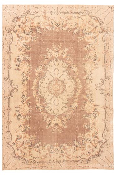 Turkish Antalya Vintage 6'6" x 10'0" Hand-knotted Wool Rug 