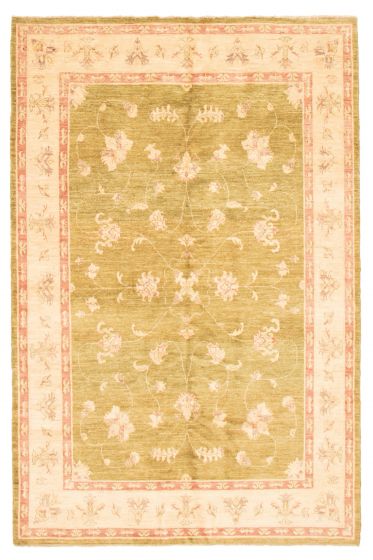 Afghan Chobi Finest 6'8" x 10'3" Hand-knotted Wool Rug 