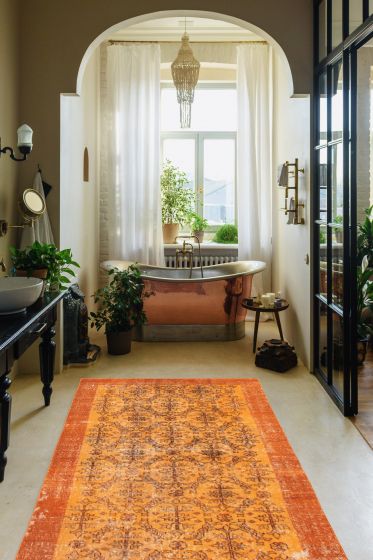 Turkish Color Transition 3'8" x 6'7" Hand-knotted Wool Rug 