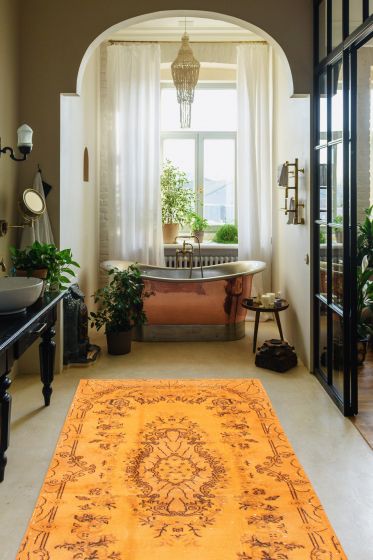 Turkish Color Transition 3'10" x 6'11" Hand-knotted Wool Rug 