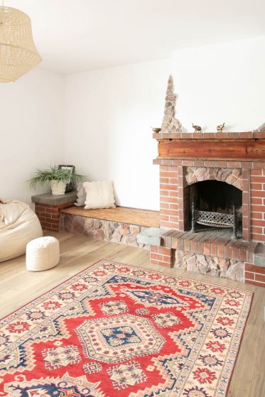 Afghan Finest Ghazni 6'8" x 9'10" Hand-knotted Wool Rug 