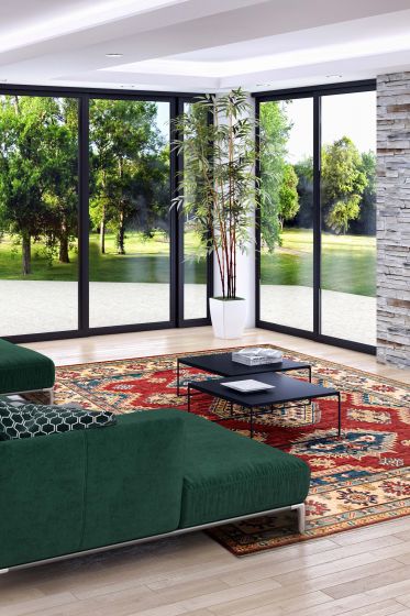 Afghan Finest Ghazni 8'0" x 9'10" Hand-knotted Wool Rug 