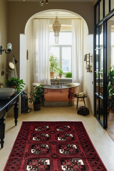 Afghan Royal Baluch 3'3" x 5'9" Hand-knotted Wool Rug 