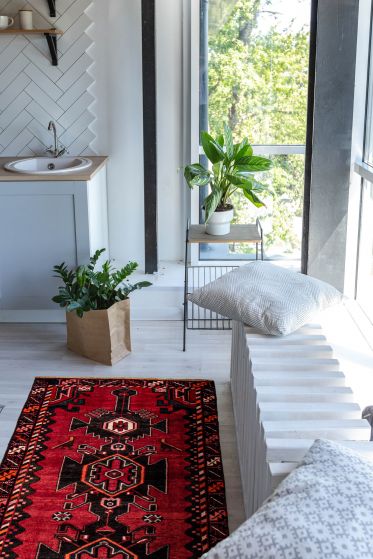 Persian Style 3'4" x 9'10" Hand-knotted Wool Rug 