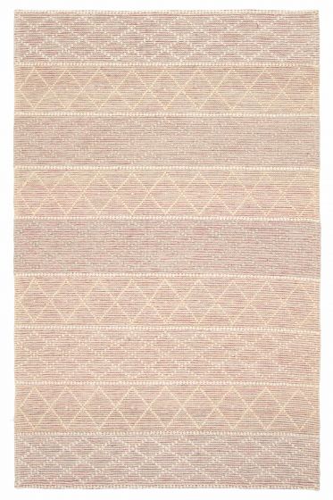 Indian Sienna 5'0" x 7'10" Braid weave Wool Rug 