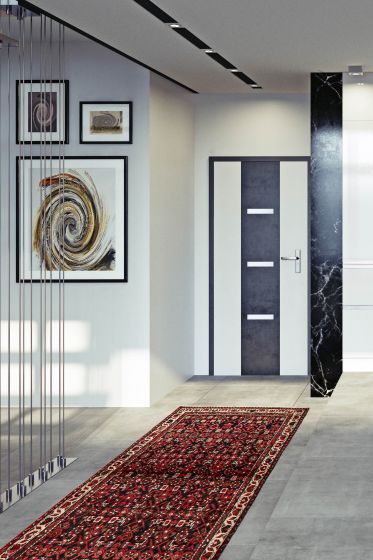 Persian Style 3'7" x 13'7" Hand-knotted Wool Rug 