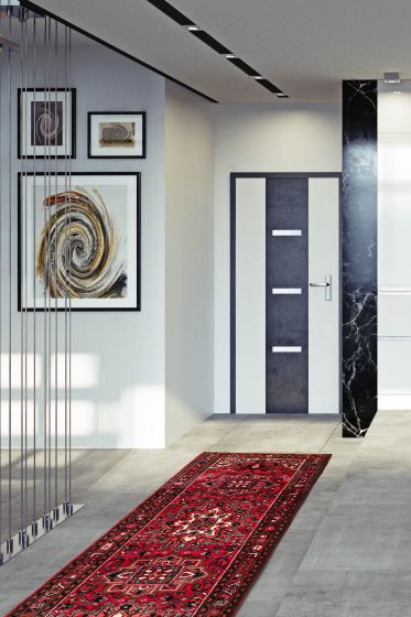 Persian Style 3'10" x 10'10" Hand-knotted Wool Runner Rug 