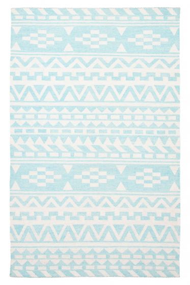 Turkish Ankara 5'1" x 8'2" Flat-Weave Wool Kilim 