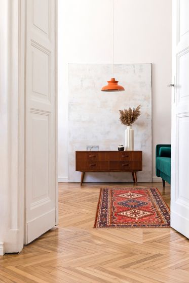 Persian Style 5'3" x 9'10" Hand-knotted Wool Rug 