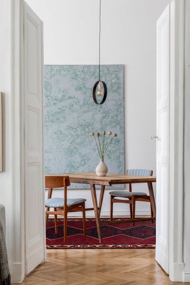 Persian Style 4'9" x 7'5" Hand-knotted Wool Rug 