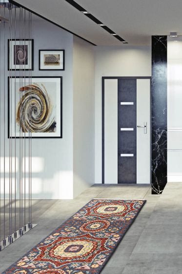 Indian Serapi Heritage 2'6" x 8'1" Hand-knotted Wool Runner Rug 