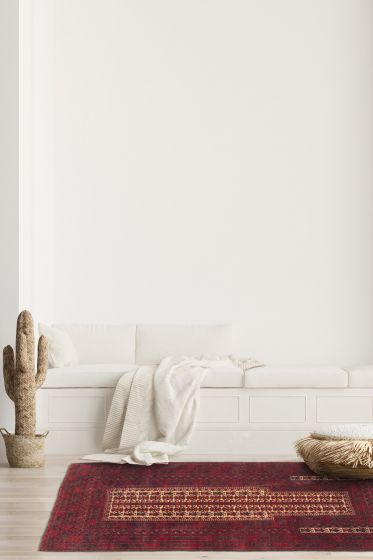 Tapis teimani 2'10" x 4'5" en laine