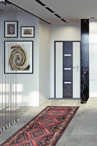 Persian Style 2'8" x 9'5" Hand-knotted Wool Runner Rug 
