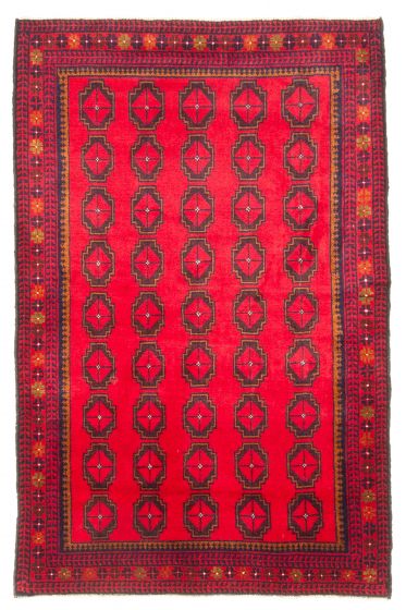 Afghan Teimani 2'11" x 4'6" Hand-knotted Wool Rug 