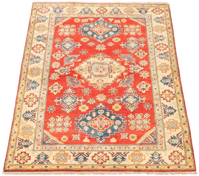 Afghan Finest Ghazni 4'11" x 6'7" Hand-knotted Wool Rug 