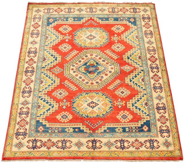 Afghan Finest Ghazni 4'11" x 6'5" Hand-knotted Wool Rug 