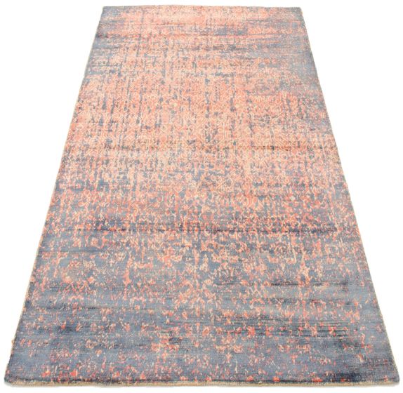 Indian Galleria 4'11" x 7'4" Hand-knotted Viscose Rug 