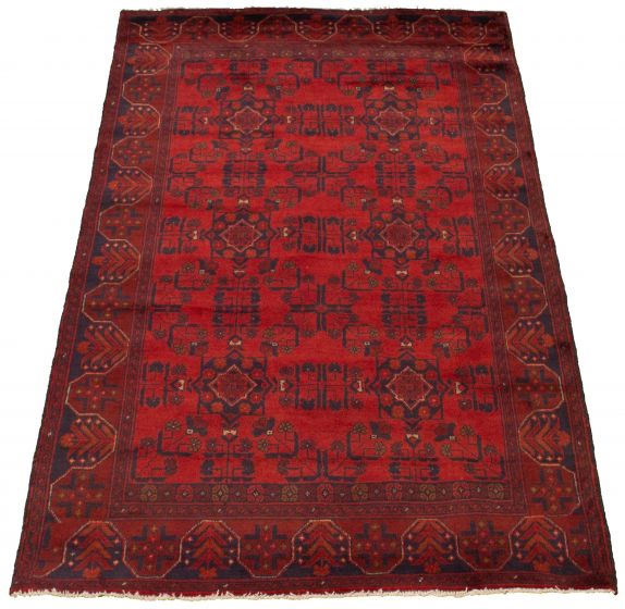 Afghan Finest Khal Mohammadi 4'2" x 6'5" Hand-knotted Wool Rug 