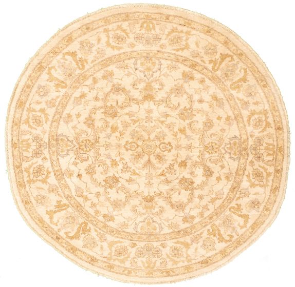 Afghan Chobi Finest 6'1" x 6'1" Hand-knotted Wool Rug 