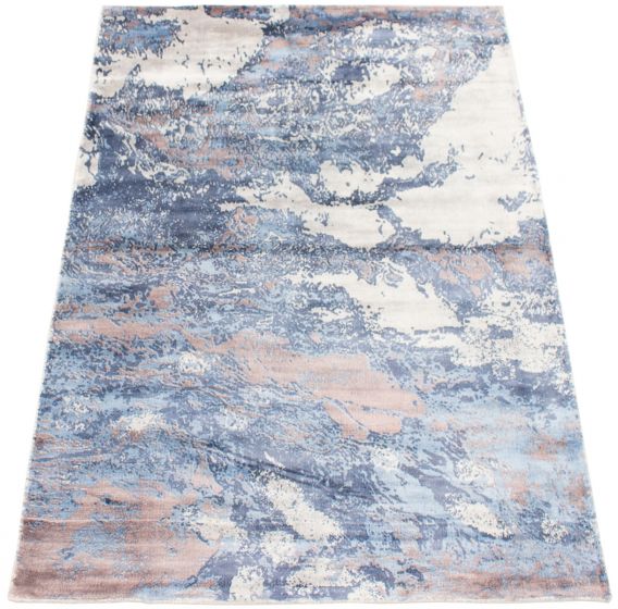 Indian Galleria 4'10" x 7'5" Hand Loomed Viscose Rug 