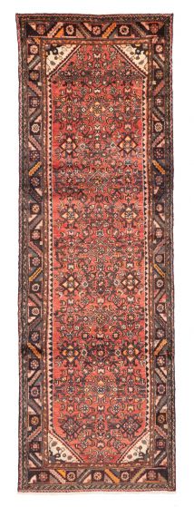 Persian Style 3'3" x 10'0" Hand-knotted Wool Runner Rug 