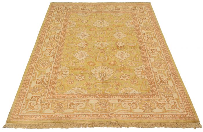 Pakistani Peshawar Oushak 6'1" x 9'0" Hand-knotted Wool Rug 