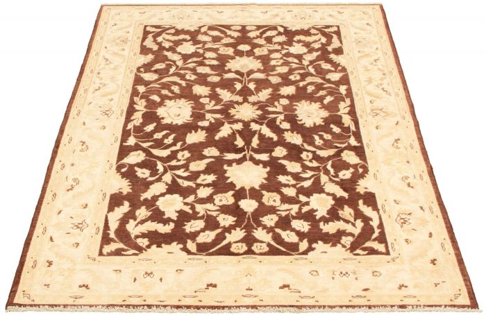 Pakistani Peshawar Oushak 5'6" x 8'3" Hand-knotted Wool Rug 