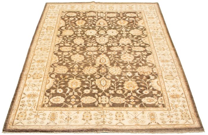 Pakistani Peshawar Oushak 6'0" x 9'3" Hand-knotted Wool Rug 