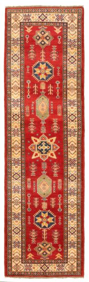 Afghan Finest Ghazni 2'9" x 9'6" Hand-knotted Wool Rug 