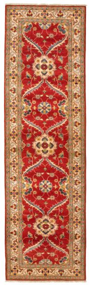 Afghan Finest Ghazni 2'9" x 9'6" Hand-knotted Wool Rug 