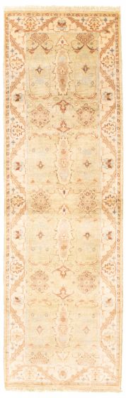 Indian Finest Agra Jaipur 2'7" x 7'11" Hand-knotted Wool Rug 