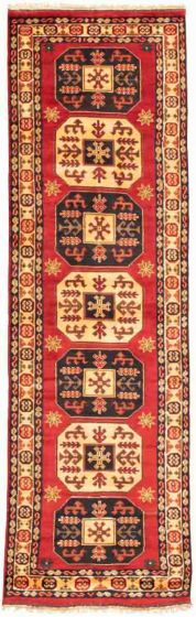 Afghan Finest Kargahi 3'0" x 10'4" Hand-knotted Wool Rug 