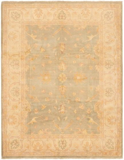 Pakistani Peshawar Oushak 6'7" x 8'5" Hand-knotted Wool Rug 
