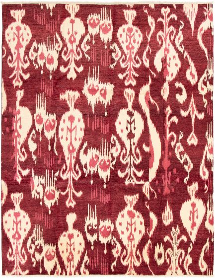 Indian Shalimar 7'10" x 10'2" Hand-knotted Wool Rug 