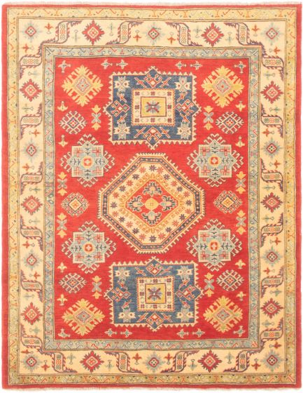 Afghan Finest Ghazni 4'10" x 6'4" Hand-knotted Wool Rug 