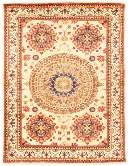 Afghan Finest Ghazni 4'11" x 6'6" Hand-knotted Wool Rug 
