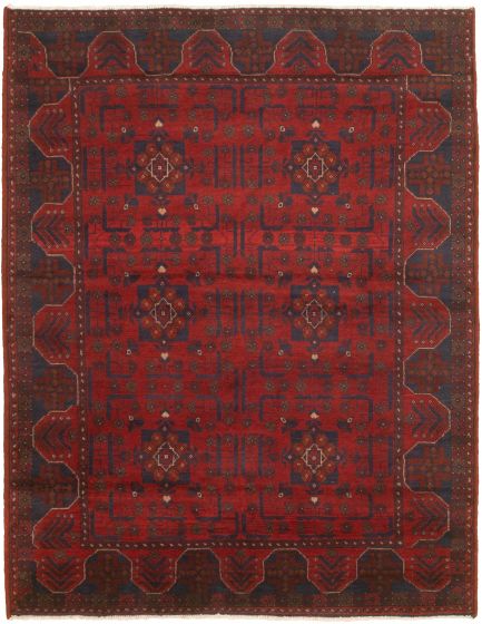Afghan Finest Khal Mohammadi 4'11" x 6'6" Hand-knotted Wool Rug 