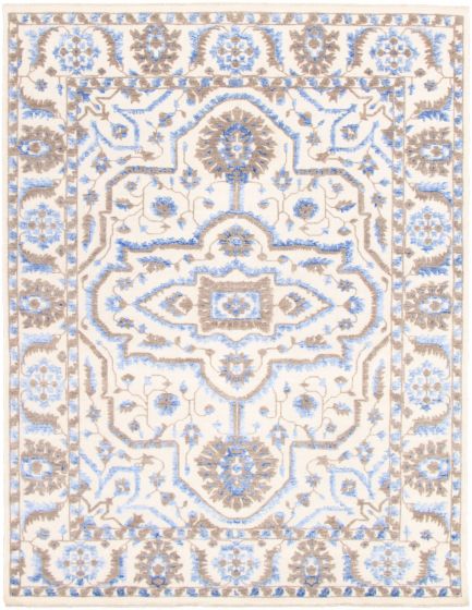 Pakistani Lahore Finest Collection 8'0" x 10'5" Hand-knotted Silk, Wool Rug 